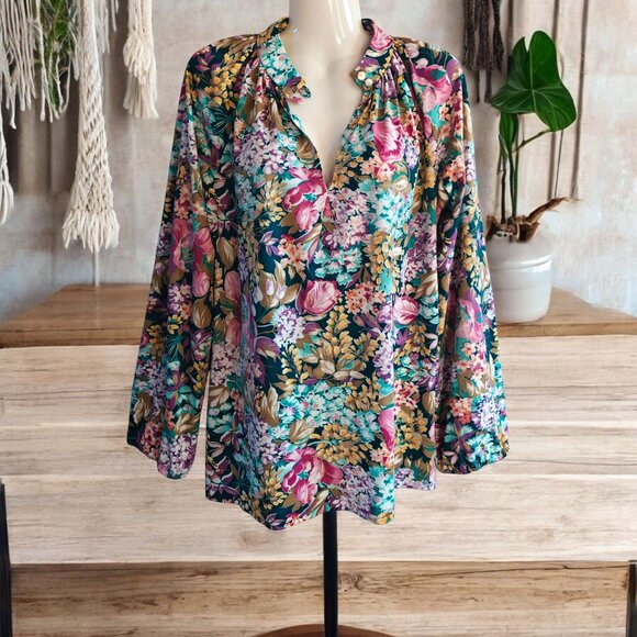Vintage Floral Blouse - Picture 10 of 11